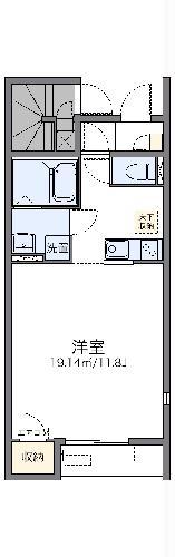 レオネクストセリーヌ(1K/1階)の間取り写真