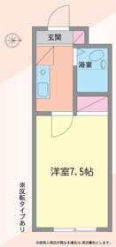 フェニックス三咲(1K/4階)の間取り写真