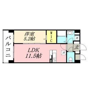 パークアクシス福岡県庁前(ワンルーム/3階)の間取り写真