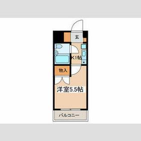 デアベルクハイム(1K/3階)の間取り写真