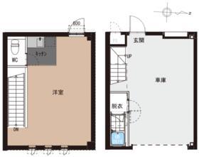玉井町GaregeHouse(ワンルーム)の間取り写真