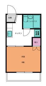 サンライズ清水(1K/2階)の間取り写真