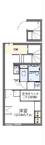 レオパレスコゥジィーC(1K/2階)の間取り写真