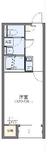 レオネクストグリーンサイド大沼(1K/1階)の間取り写真