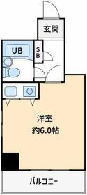 クリオ平塚七番館(ワンルーム/4階)の間取り写真