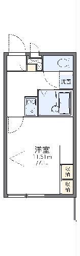レオパレスマリオン(1K/3階)の間取り写真
