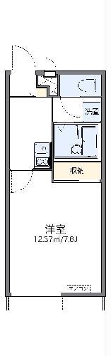 レオパレスサンライトヒルズ(1K/1階)の間取り写真
