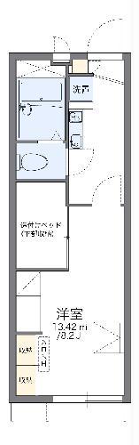 レオパレスプリミエール(1K/1階)の間取り写真