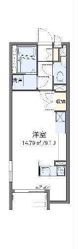 ミランダ新座ブルー2(ワンルーム/2階)の間取り写真