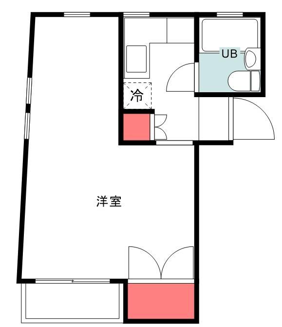 LA TERRA(ワンルーム/2階)の間取り写真