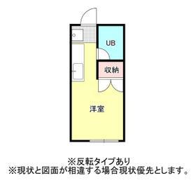 セントラルヒルズ(ワンルーム/1階)の間取り写真