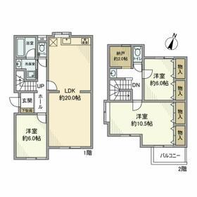 VILLA双珠(3LDK/1階)の間取り写真