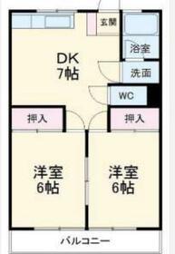 リアライズ岐南Ⅱ(3DK/3階)の間取り写真