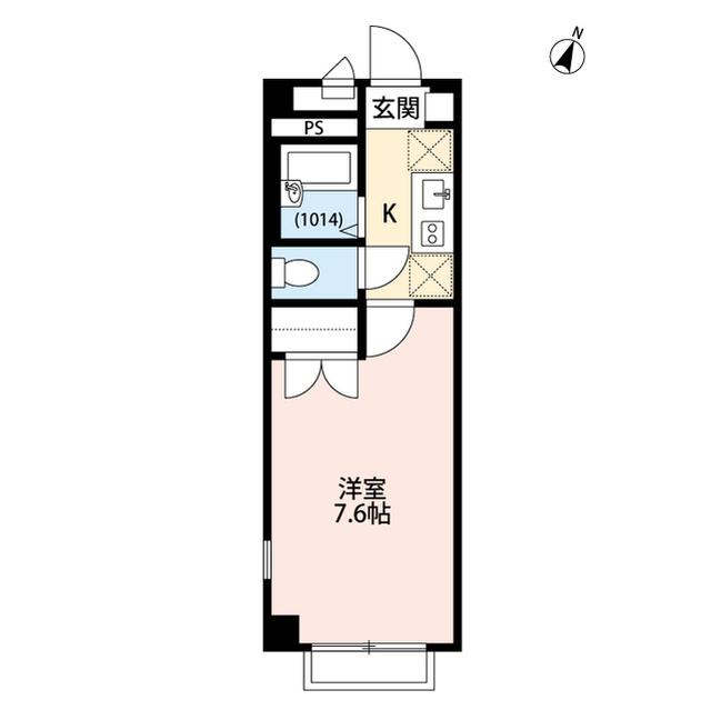 アンプルールフェール上福岡Ⅱ(1K/3階)の間取り写真