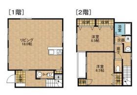 テラスハウス0の3乗(2LDK/1階)の間取り写真