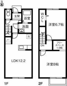 Plussum Court前田町(2LDK)の間取り写真