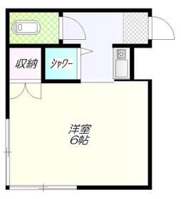 ドウェルさかえ(1K/2階)の間取り写真