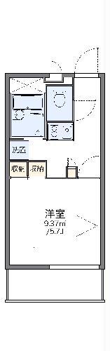 レオパレス南荒子(1K/2階)の間取り写真
