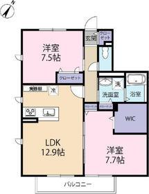パーチェ(2LDK/2階)の間取り写真