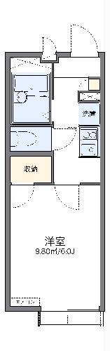 レオパレスグランドKIⅡ(1K/1階)の間取り写真