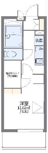 レオパレス九重(1K/3階)の間取り写真
