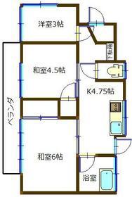 東急田園都市線 つきみ野駅 徒歩15分 1階建 築57年(3K)の間取り写真