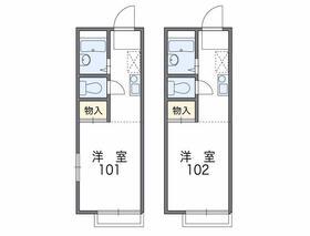埼玉新都市交通 吉野原駅 徒歩7分 2階建 築32年(1K/1階)の間取り写真