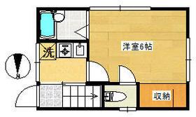浅井荘(1K/1階)の間取り写真