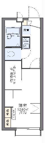 レオパレス潤(1K/2階)の間取り写真