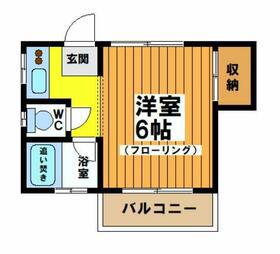 コーポ高橋(1K/2階)の間取り写真