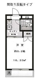 ハイタウン大森公園(1K/3階)の間取り写真