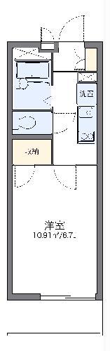 レオパレスクレシア柵町(1K/2階)の間取り写真
