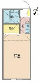 木村ハイツ(ワンルーム/1階)の間取り写真