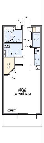 レオネクスト新町(1K/1階)の間取り写真