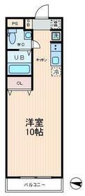 メゾンティーグル(ワンルーム/1階)の間取り写真