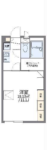 レオパレスイーストハイム銚子(1K/2階)の間取り写真