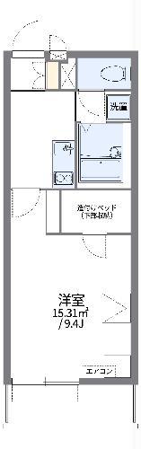 レオパレスマルトウェーブ(1K/2階)の間取り写真