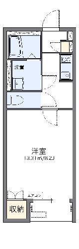 レオネクストリンクス 和(1K/2階)の間取り写真