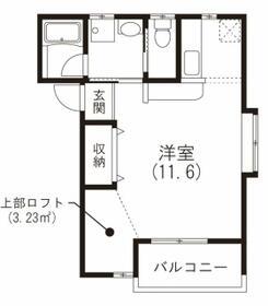 ニューコーポラス A(ワンルーム/1階)の間取り写真