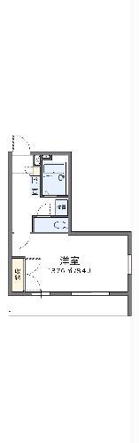 レオパレス岩波(1K/3階)の間取り写真