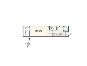 MELLAS南浦和Ⅴ(1K/1階)の間取り写真