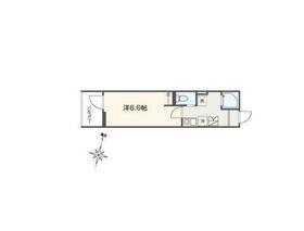 MELLAS南浦和Ⅴ(1K/3階)の間取り写真