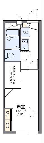 レオパレス家富町(1K/2階)の間取り写真
