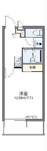 レオパレスわたうち(1K/1階)の間取り写真