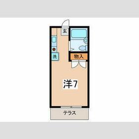 ネットテラス市沢(ワンルーム/1階)の間取り写真