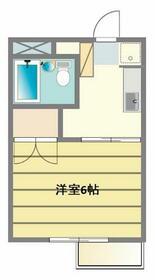 メゾン小名(1K/3階)の間取り写真