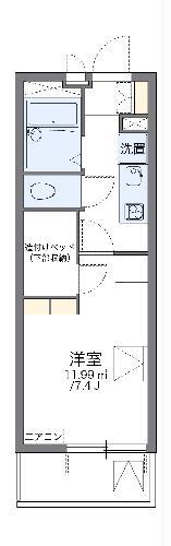 レオパレス康雲(1K/3階)の間取り写真
