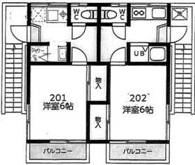 コーポエクセル(1K/2階)の間取り写真