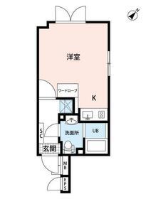 LAPIS大井町Ⅱ(1K/3階)の間取り写真