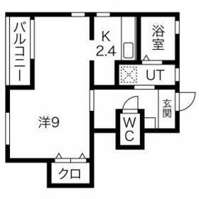 ボナール I・II・III(1K/1階)の間取り写真